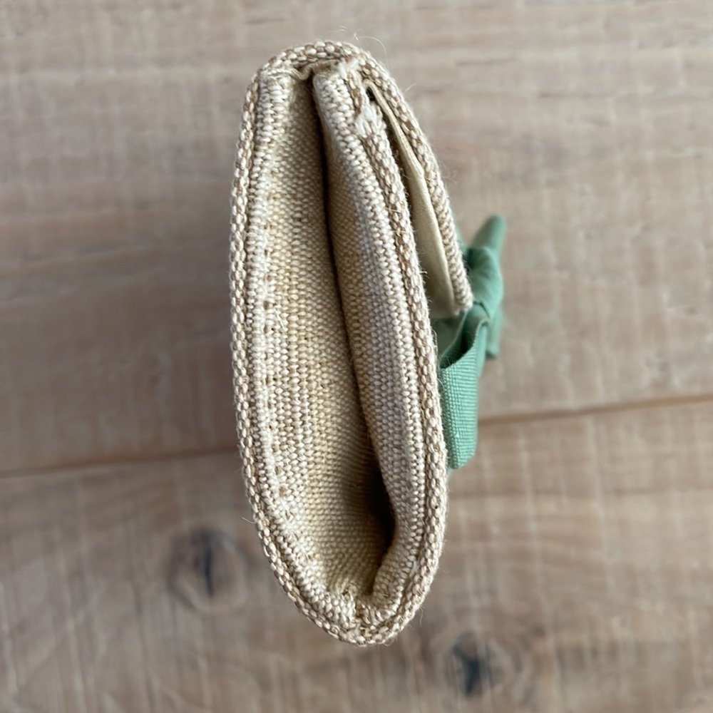Sezane Mini Compact wallet. Natural - Picture 4 of 13